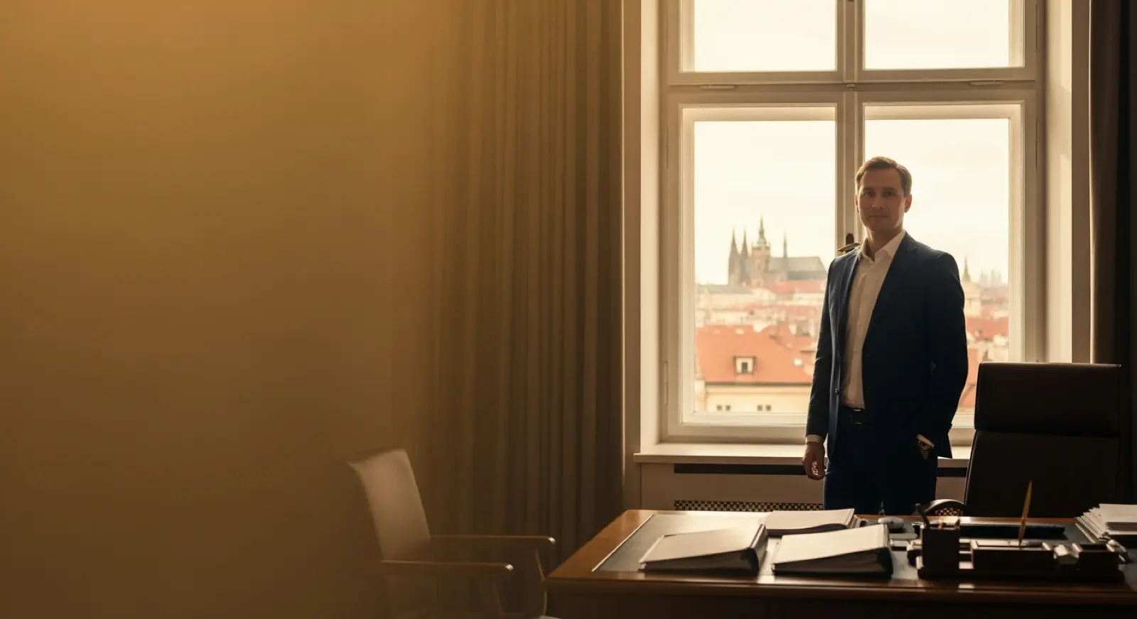 Юрист PERSPEKTIVA IMPEREAL на фоне Праги